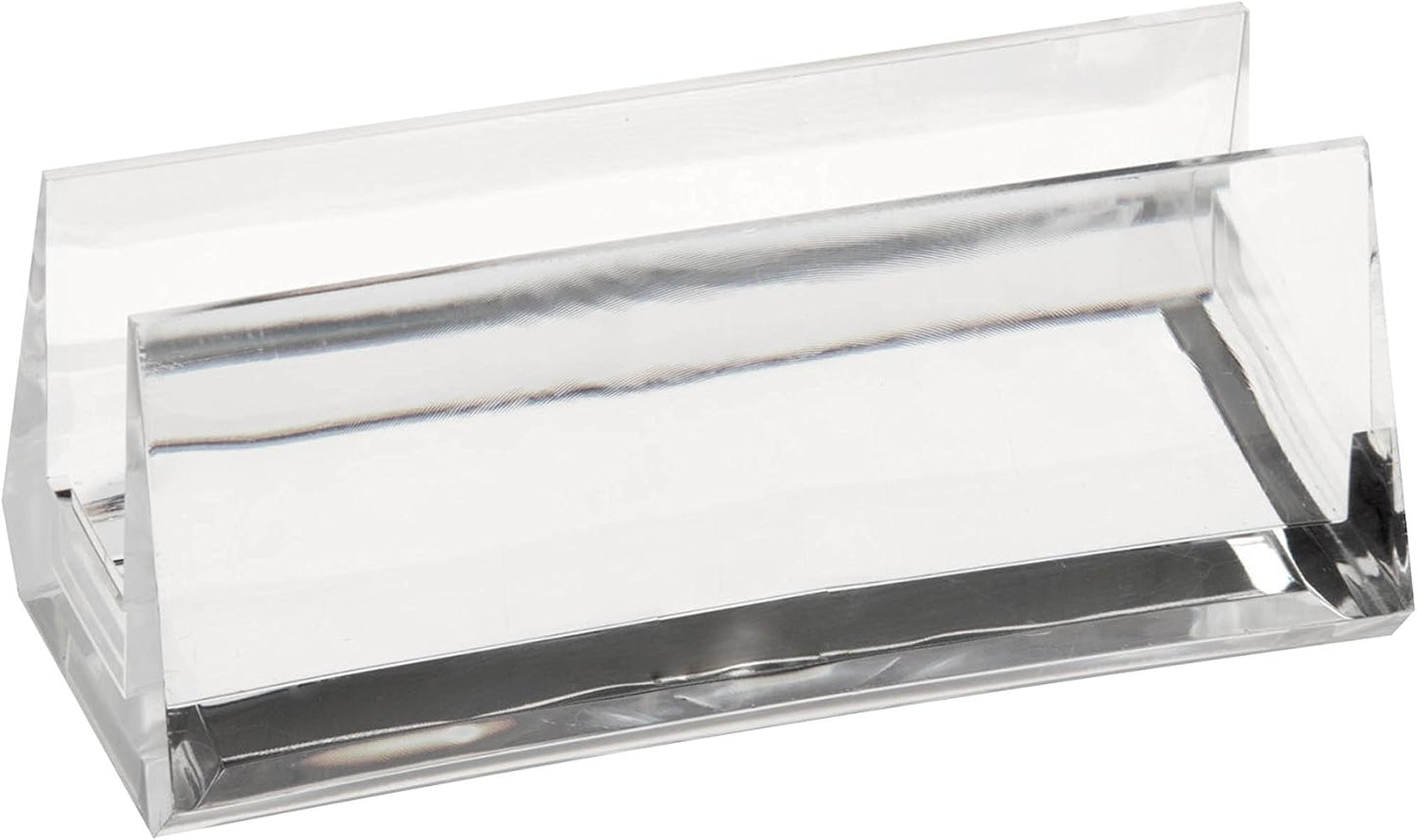 HCD Refined by Honey-Can-Do OFC-06390 Acrylic Business Card Holder, 4.13L x 3.9W x 6.06H