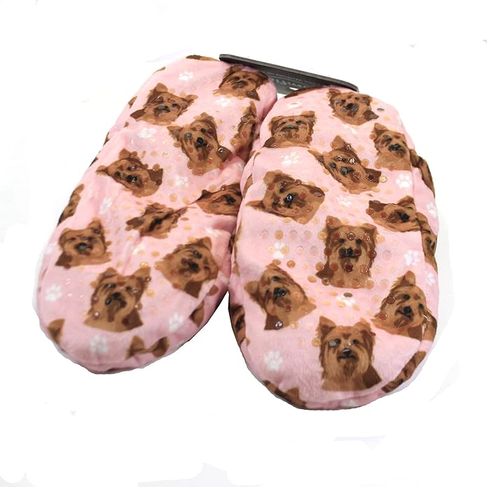 Yorkie Super Soft Slippers - One Size Fits Most - Cozy House Slippers - Non Skid Bottom - perfect for Yorkie gifts