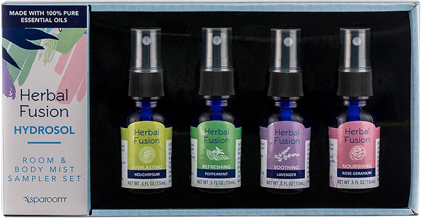 SpaRoom Herbal Fusion Hydrosol Room & Body Mist Sampler Set