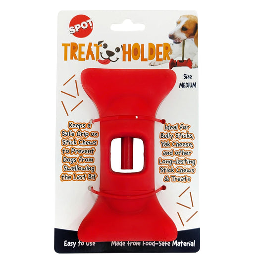 SPOT Treat Holder- Safety Device Bully Stick Holder & Yak Cheese Holder for Medium and Large Dogs, to Help Prevent Choking, 6in