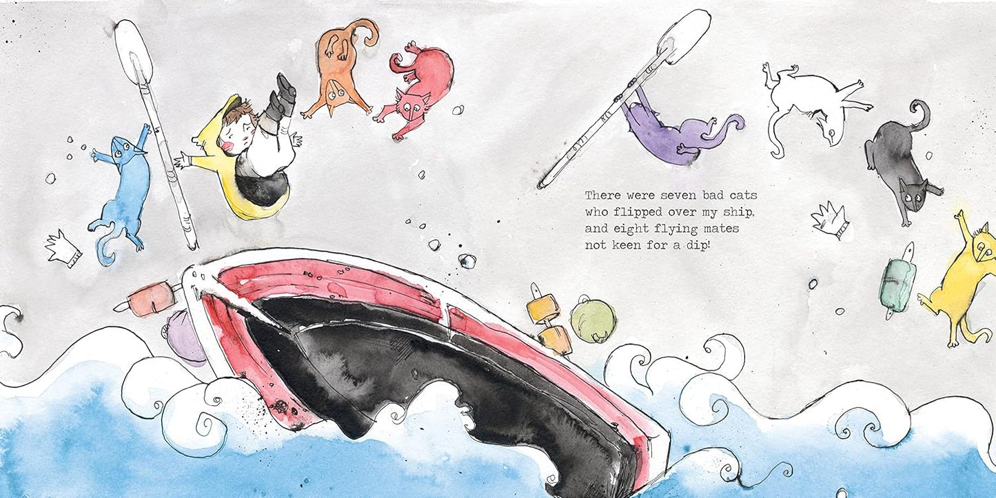 Seven Bad Cats: A Playful Rhyming Counting Book For Toddlers And Kids