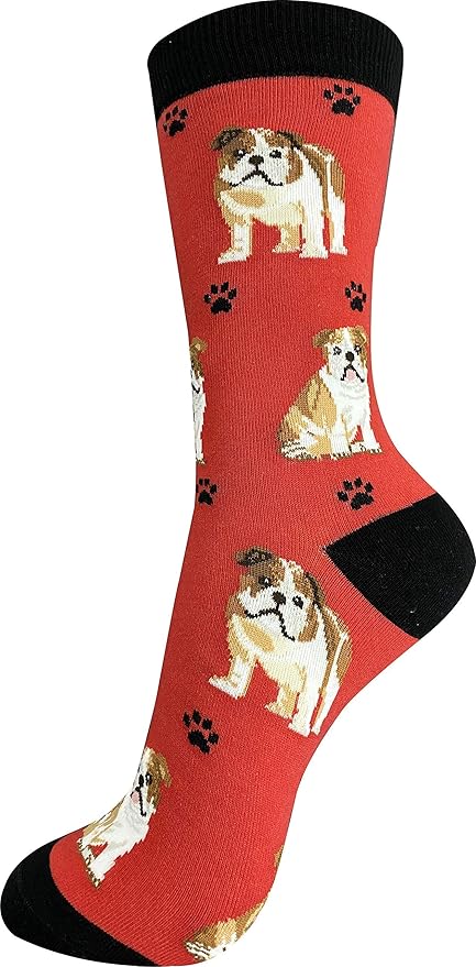 Bulldog dog lovers socks,One size fits most,Unisex, All season, Premium quality