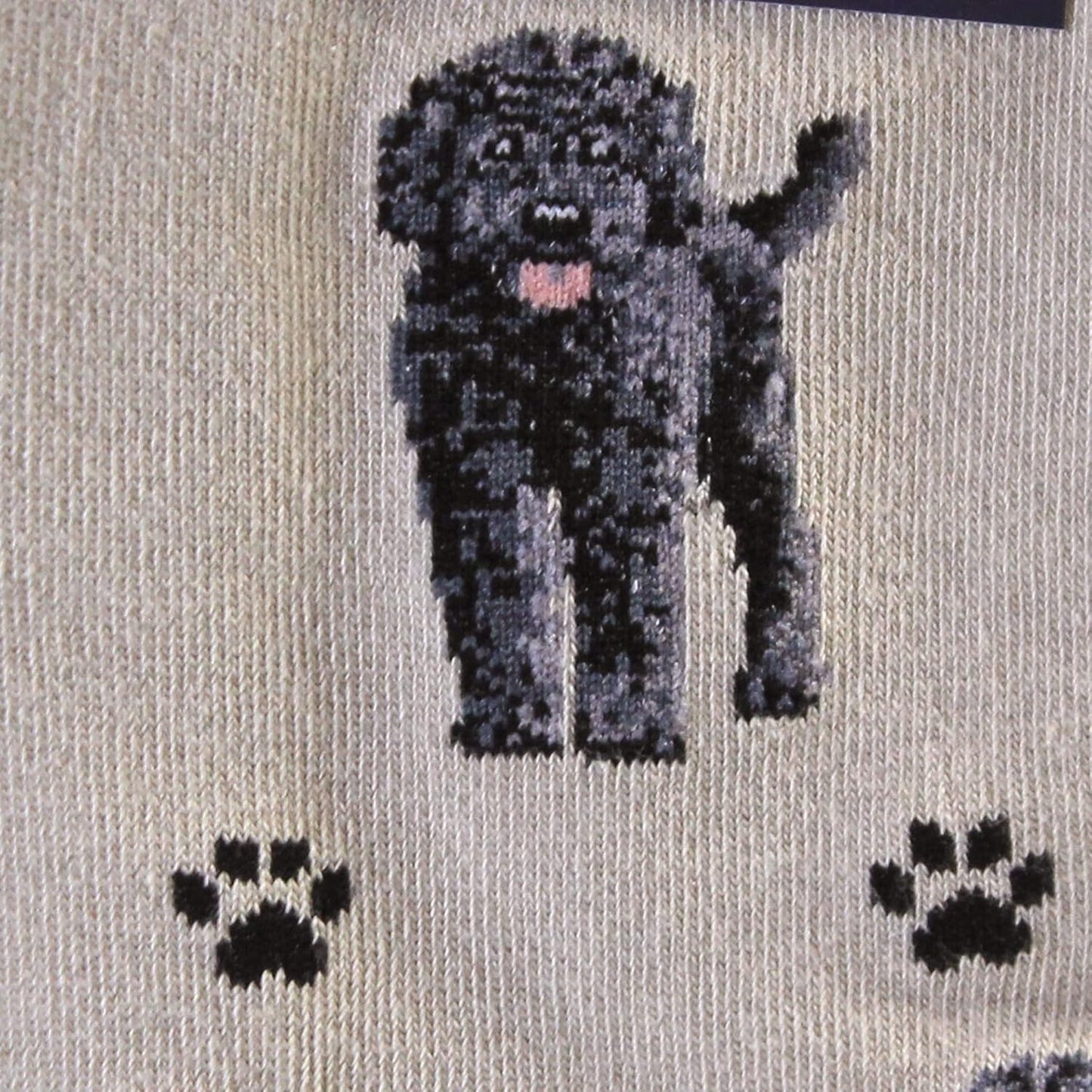 Black Labradoodle Dogs Lovers Socks - All Season - One Size Fits Most - Unisex