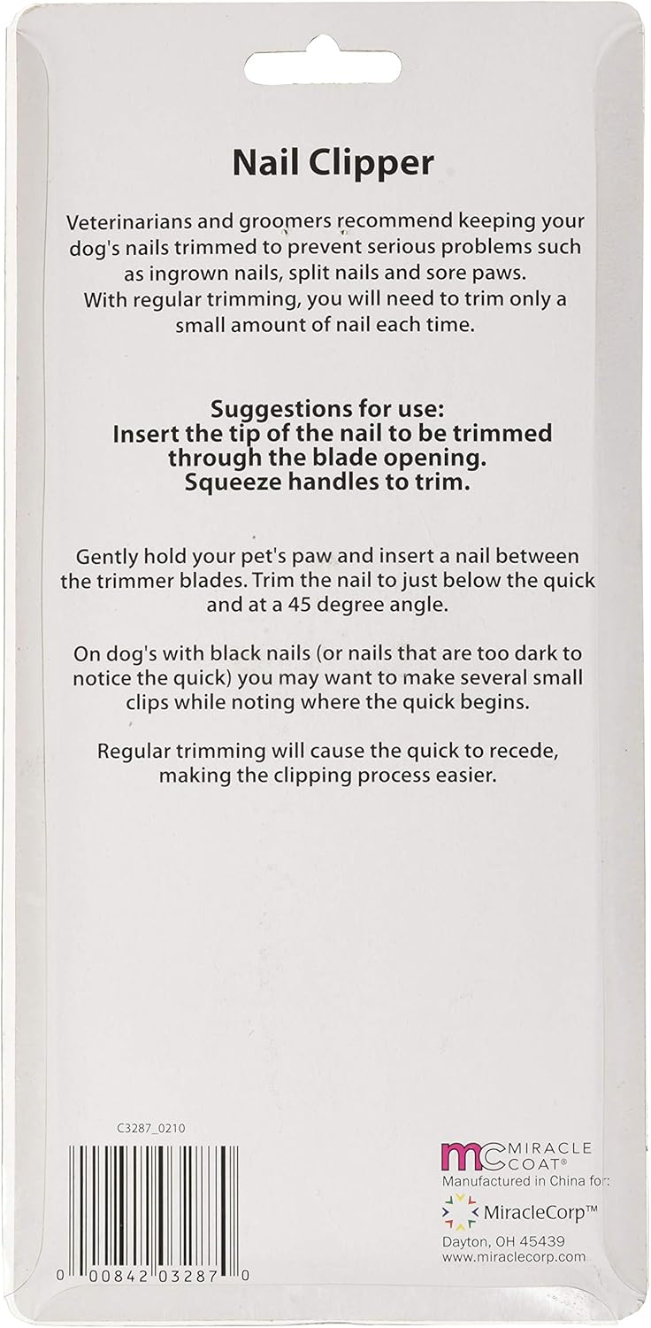 Miracle Coat Dog and Cat Nail Clippers