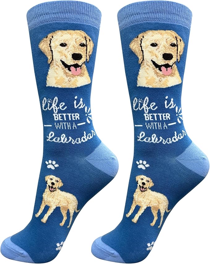 Yellow lab Dog lovers Socks, Unisex,Fits in most,Premium Quality,Great Gift