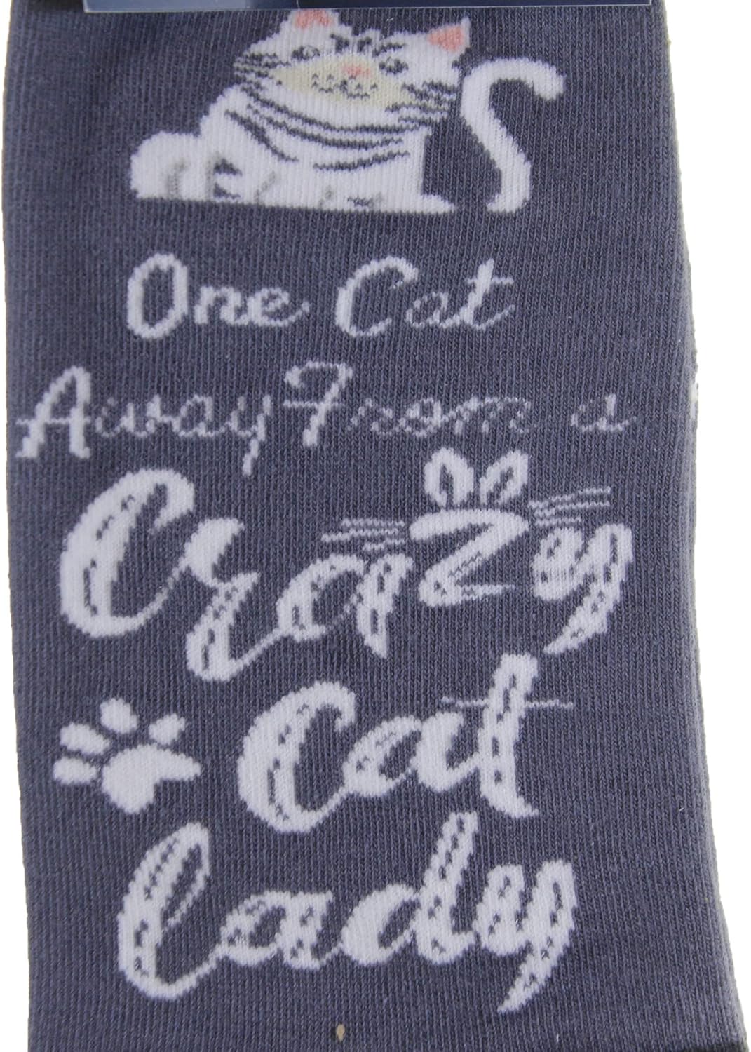 Crazy Cat Lover Socks - Fun - All Season - One Size Fits Most - Unisex