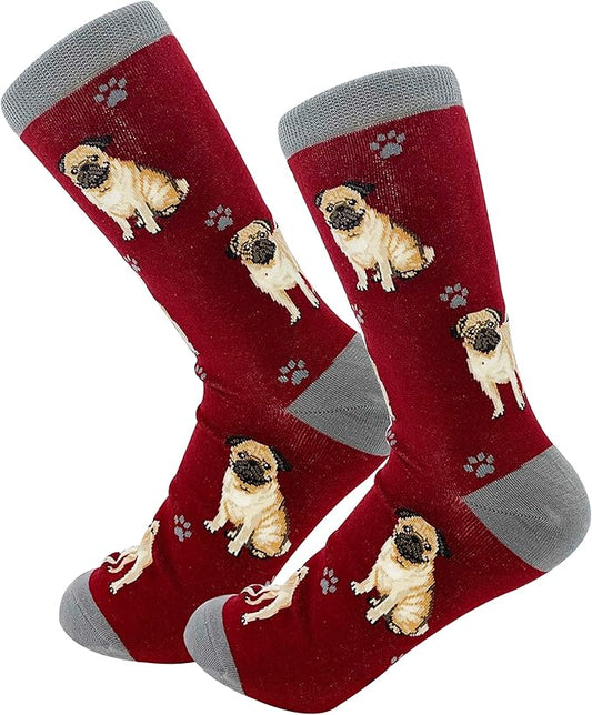 Pug Lover Socks - All Season - One Size Fits Most - Unisex,Premium Quality