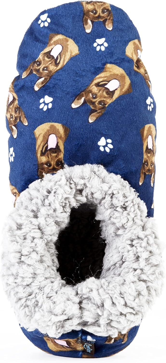 German Shepherd Super Soft Women Slippers - One Size Fits Most - Cozy House Slippers - Non Skid Bottom