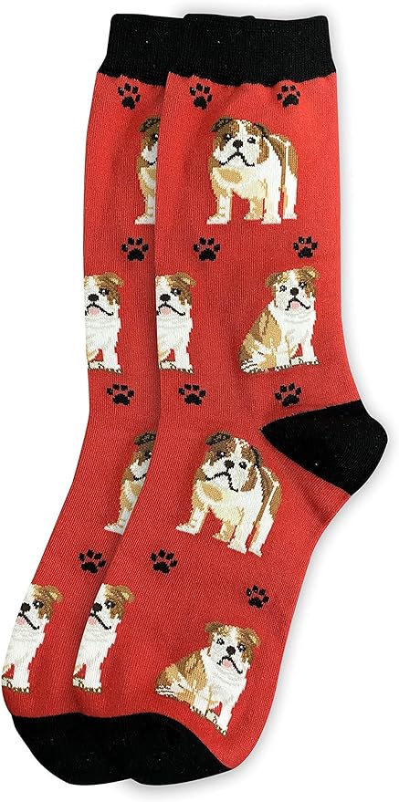 Bulldog dog lovers socks,One size fits most,Unisex, All season, Premium quality