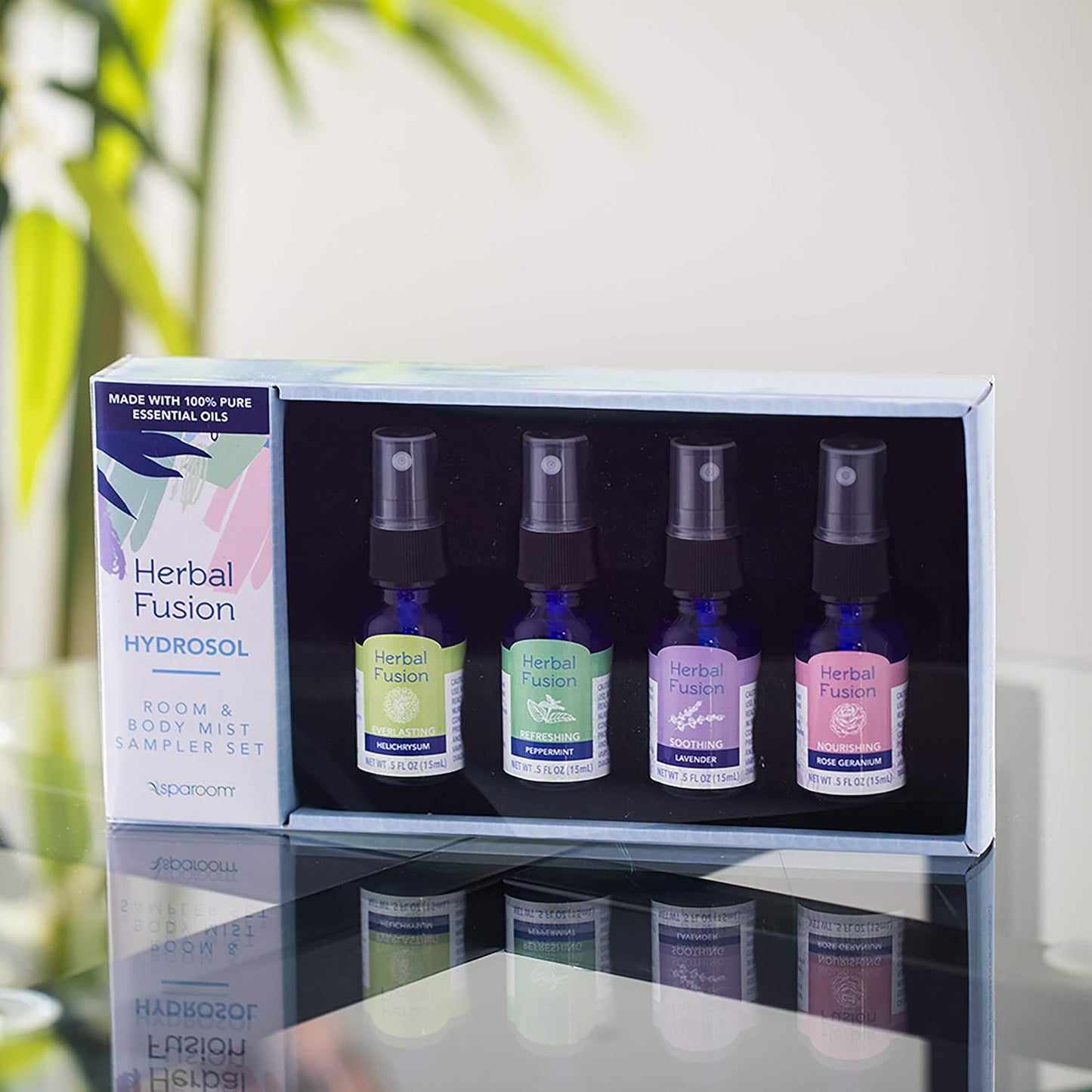 SpaRoom Herbal Fusion Hydrosol Room & Body Mist Sampler Set