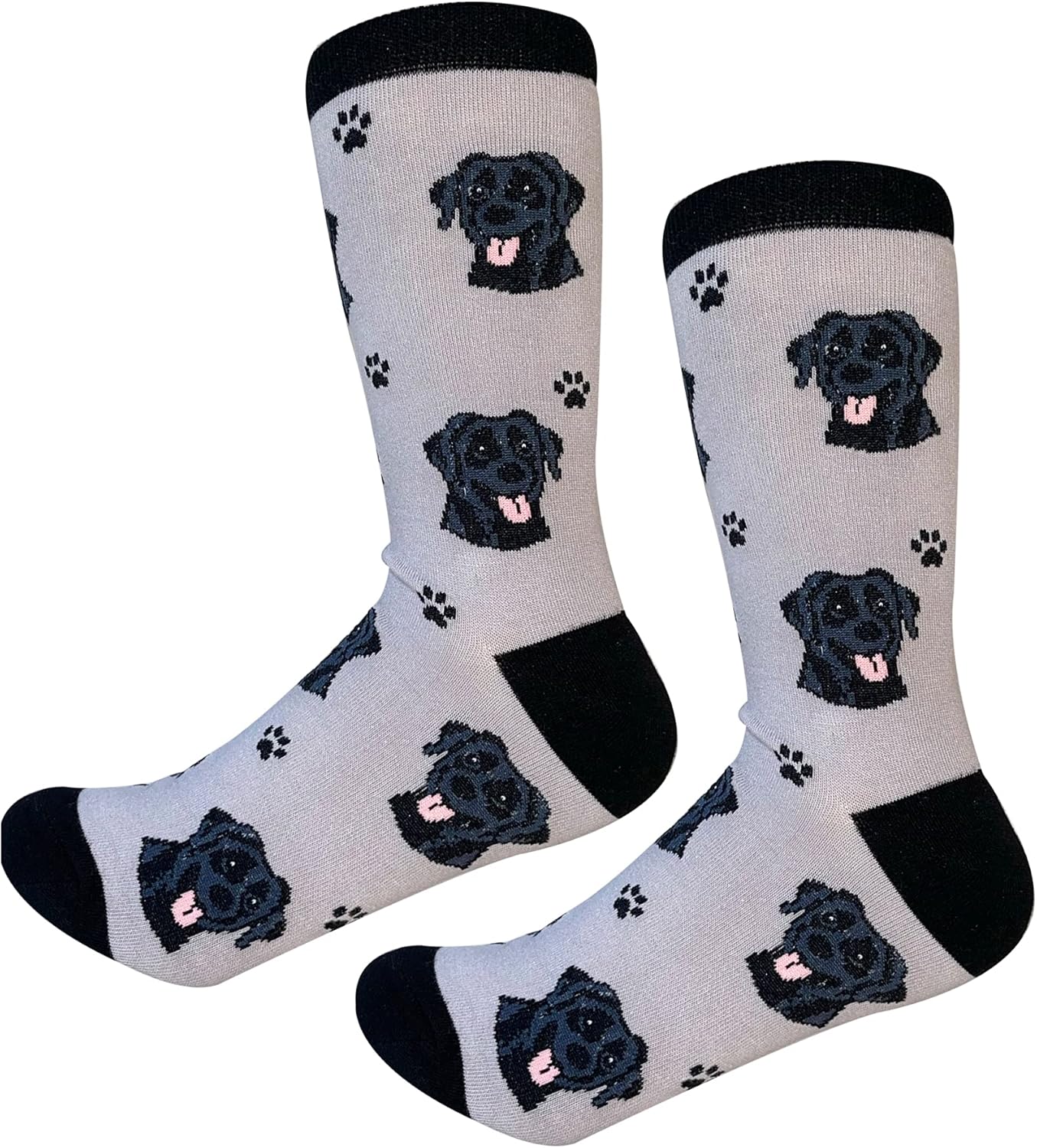 Black Labrador Retriever Dog Lovers  Socks Unisex , one size fits most, Premium quality