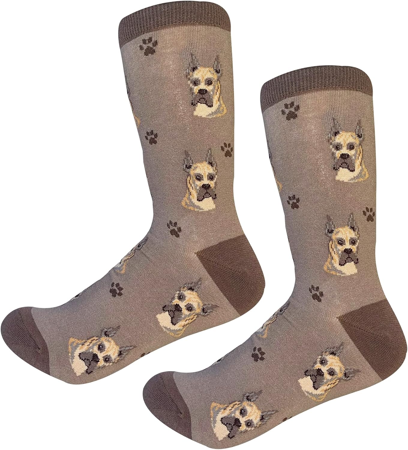 Great Den Dogs Lover Socks - Fun Unisex Crew One Size Fits most