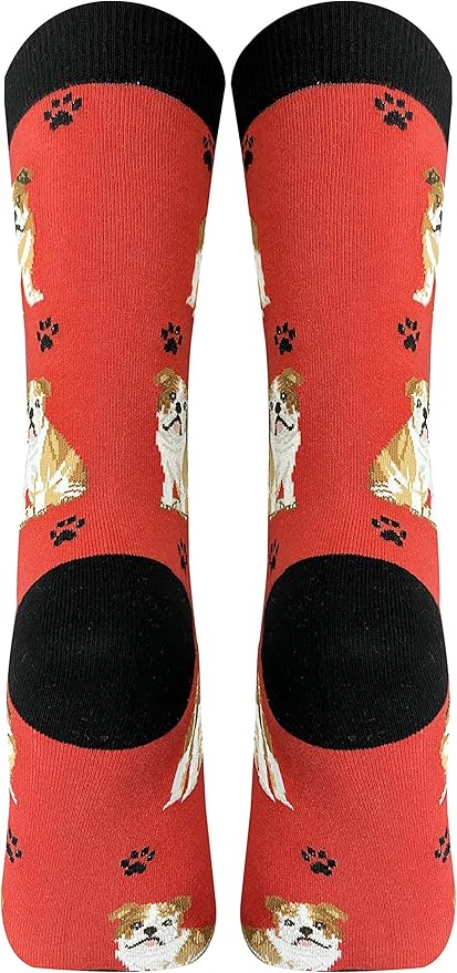 Bulldog dog lovers socks,One size fits most,Unisex, All season, Premium quality