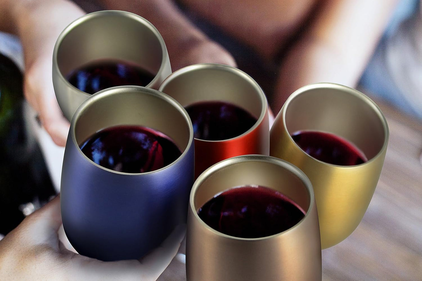 Imperial Wine Insulated Cup, Blue color