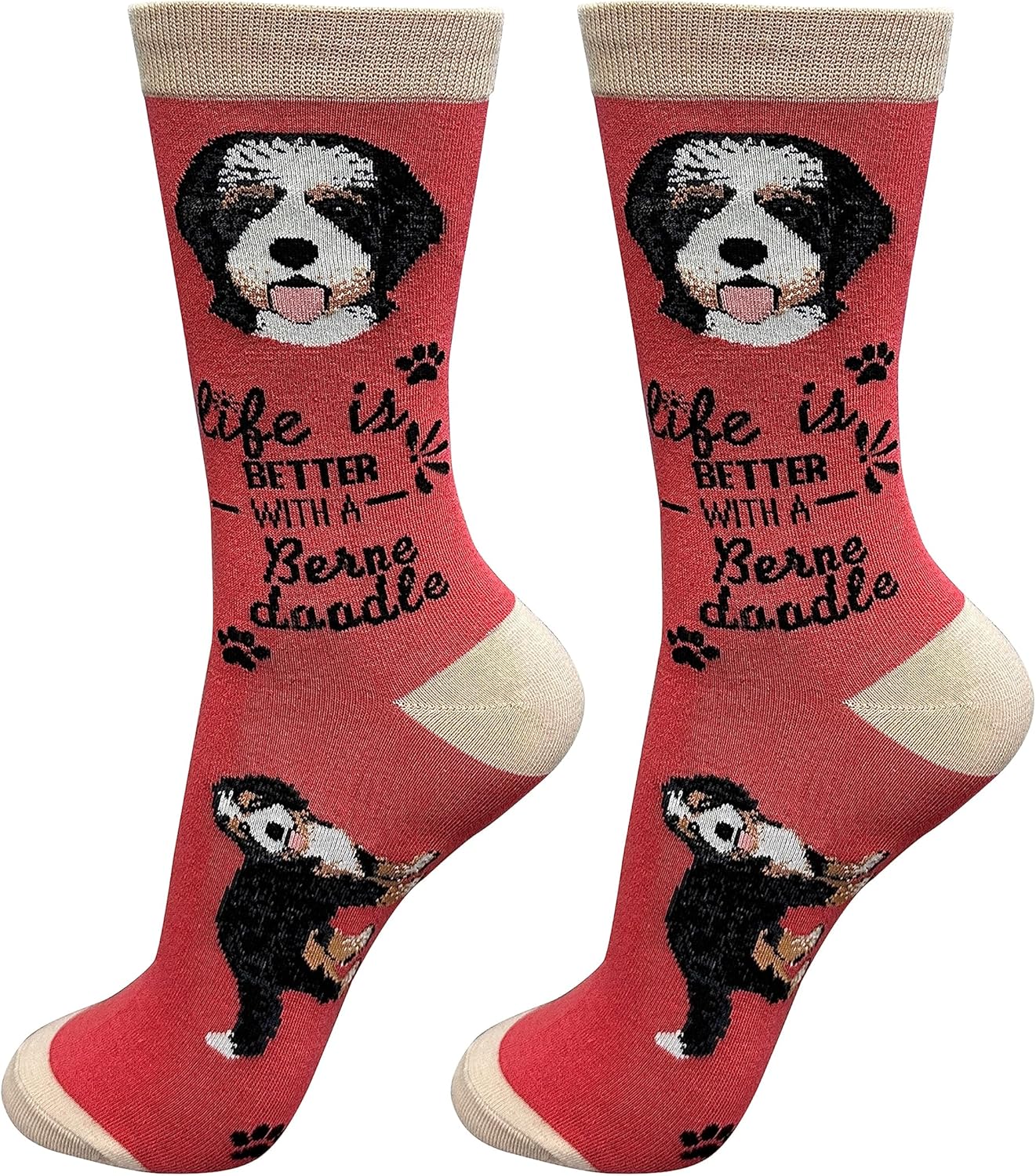 Berna doodle Dogs Lovers Socks - Cute Crew Socks - Unisex