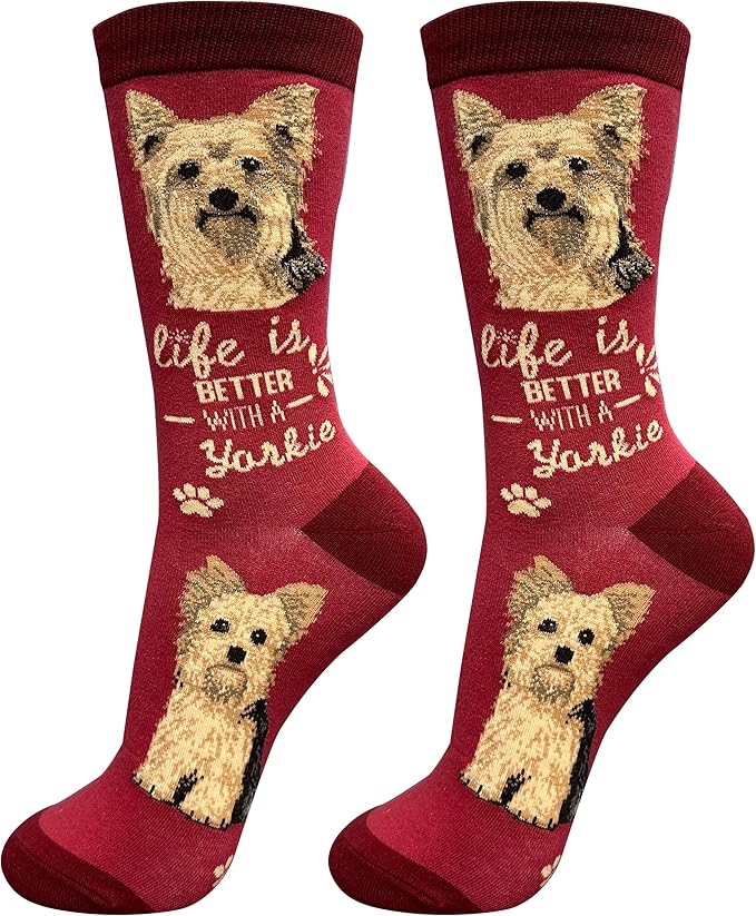 Yorkie Dog Pet Lover Socks - All Season - One Size Fits Most - Unisex,Premium Quality