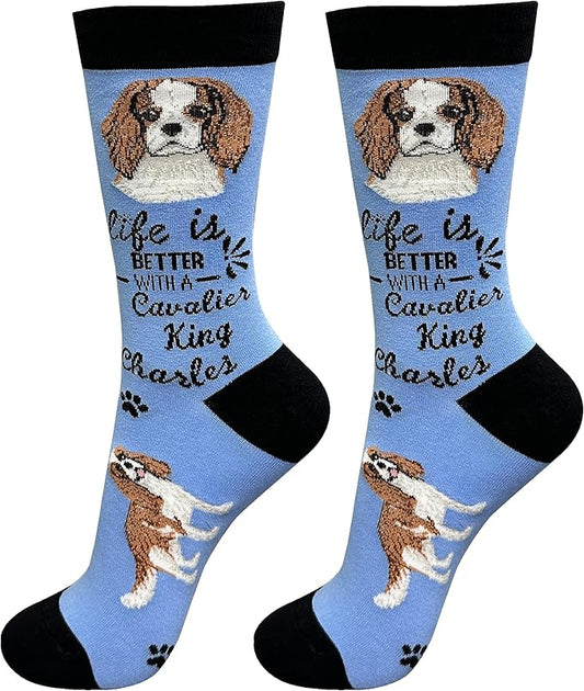 Cavalier King Charles Spaniel pet lover socks- Unisex, One size fits most ,Premium Quality.