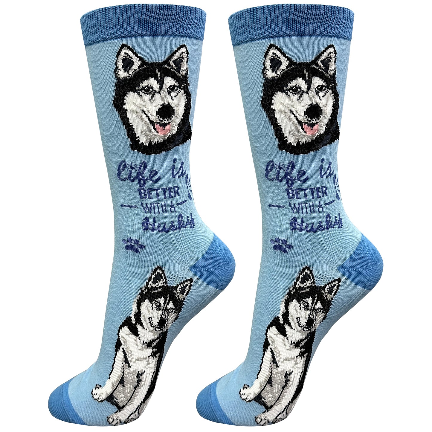 Siberian Husky Dog  Lover Socks - Unisex-one size fits most-Premium Quality