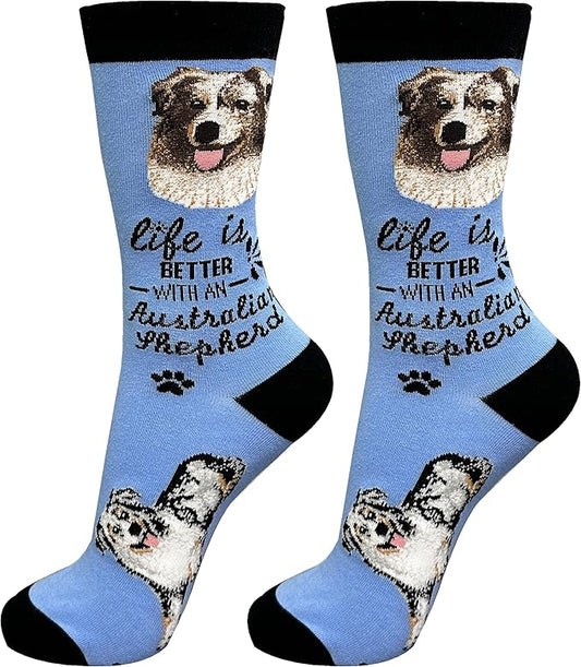 Australian shepherd Lover Socks - All Season - One Size Fits Most - Unisex,Premium Quality