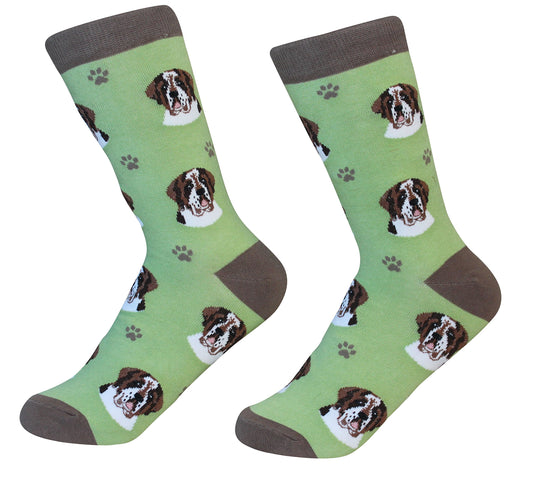 Saint Bernard Dog Lover Socks-Unisex-One size fits most-Premium Quality