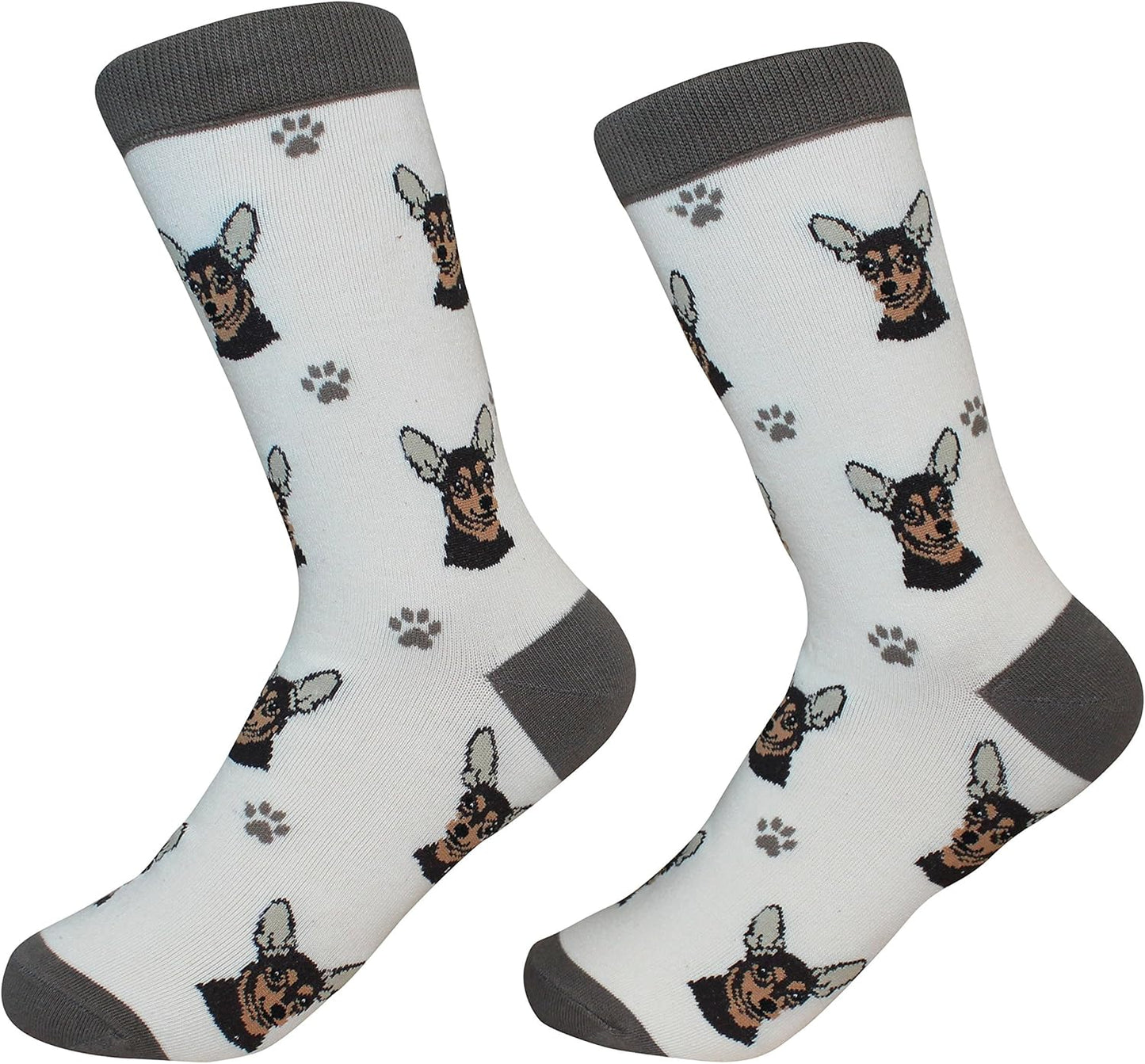 Chihuahua Black mix Dog lovers Socks - Soft and Comfortable - Unisex, One Size Fits Most,Premium Quality