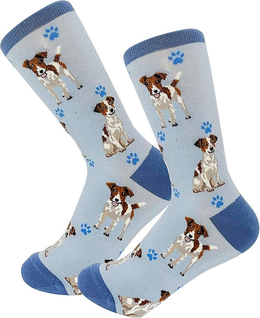 Jack Russell Dog Lovers Socks - All Season - One Size Fits Most - Unisex,Premium Quality