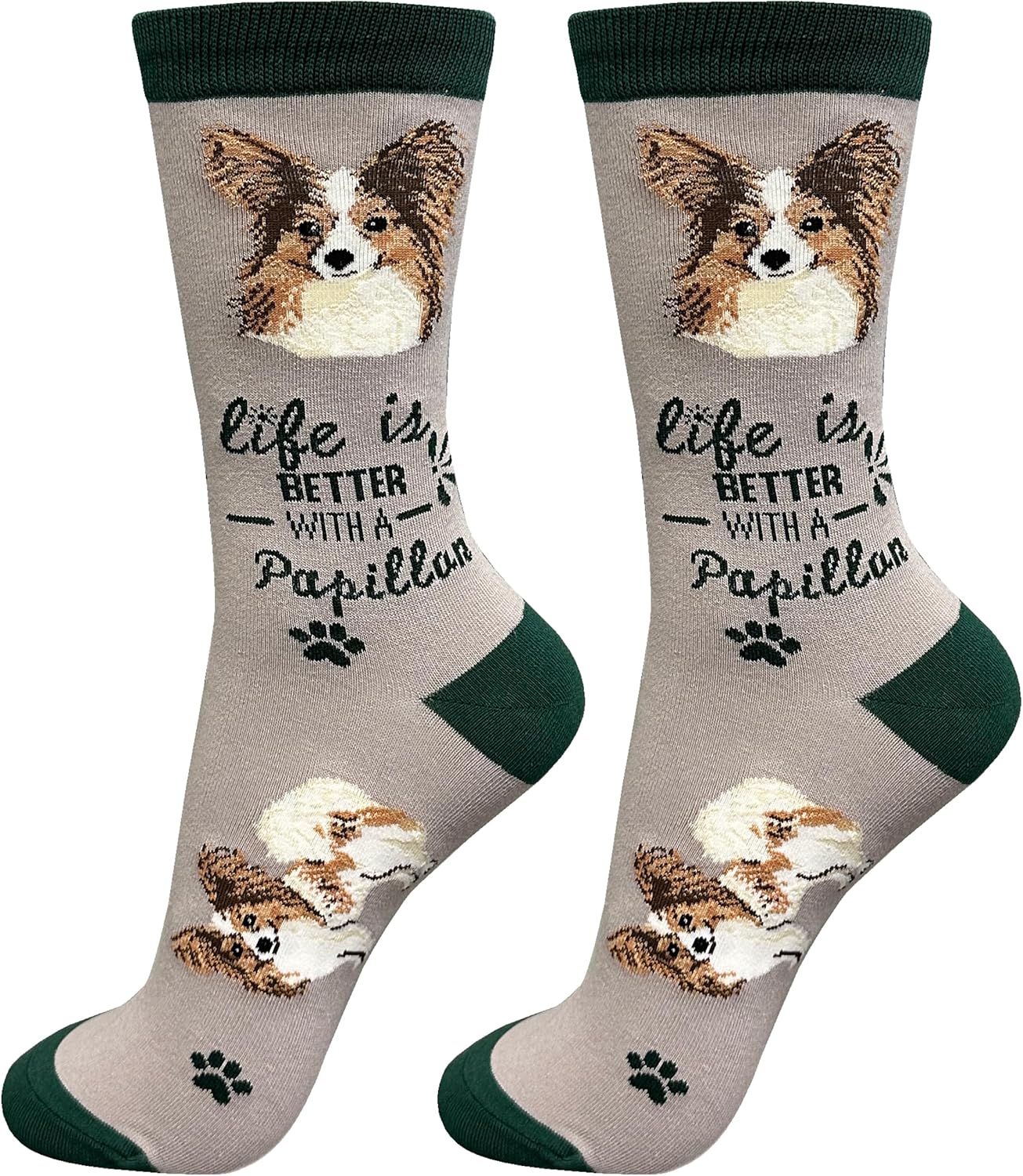 Papillon Dog Lover Socks - Unisex - One size fits most - Premium Quality