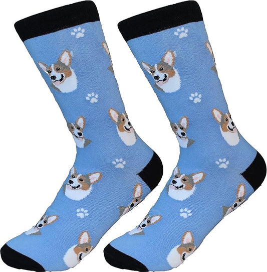 Welsh Corgi Dog Lovers Socks - All Season - One Size Fits Most - Unisex,Premium Quality
