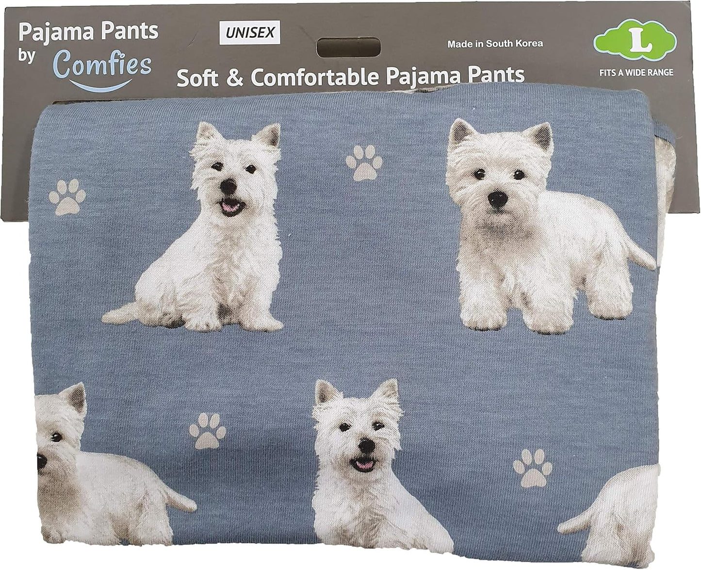 Westie Dog lovers Unisex Lightweight Cotton Blend Pajama Bottoms – Super Soft and Comfortable