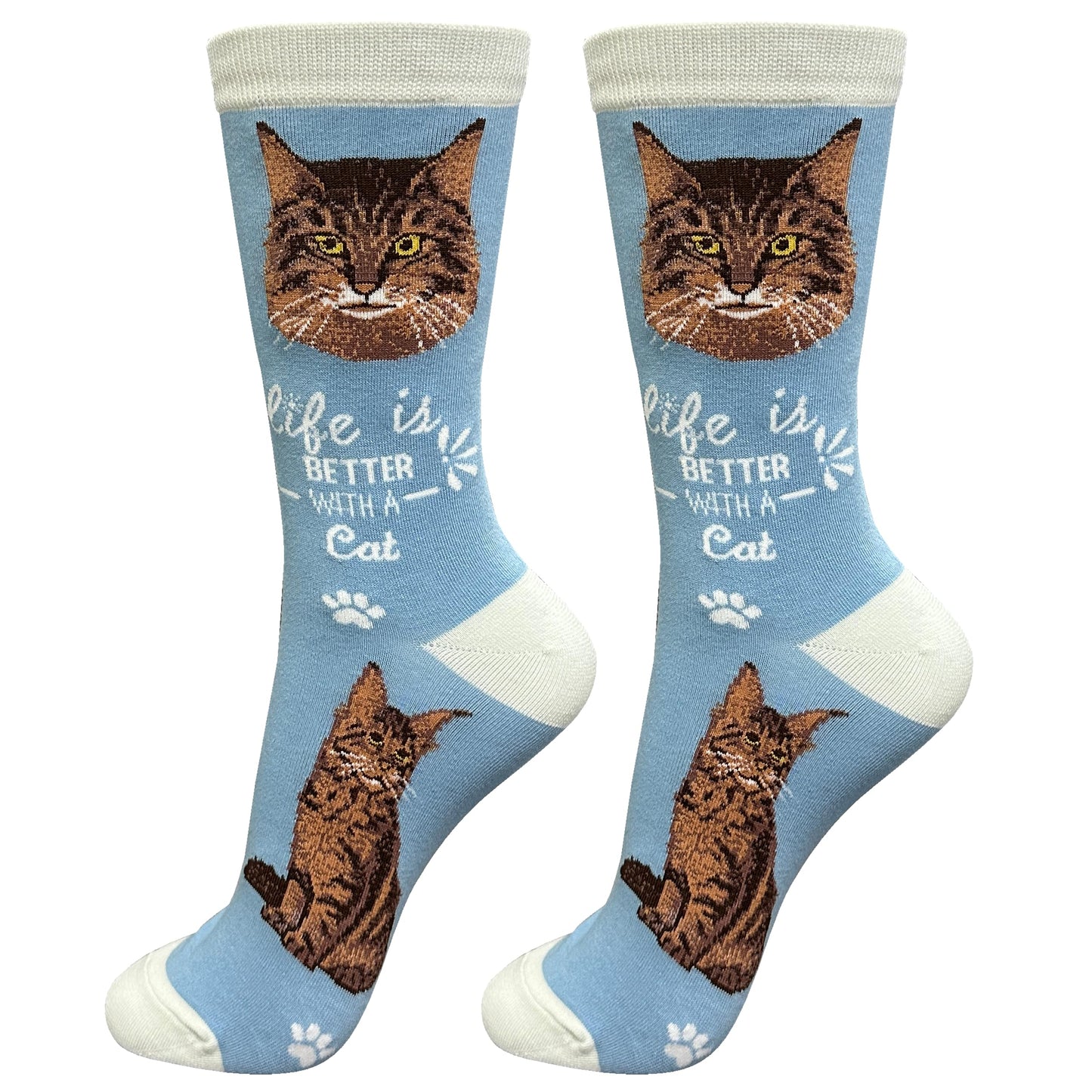 Maine Coon Cat Lover Socks - One Size fits most- Unisex - Premium Quality