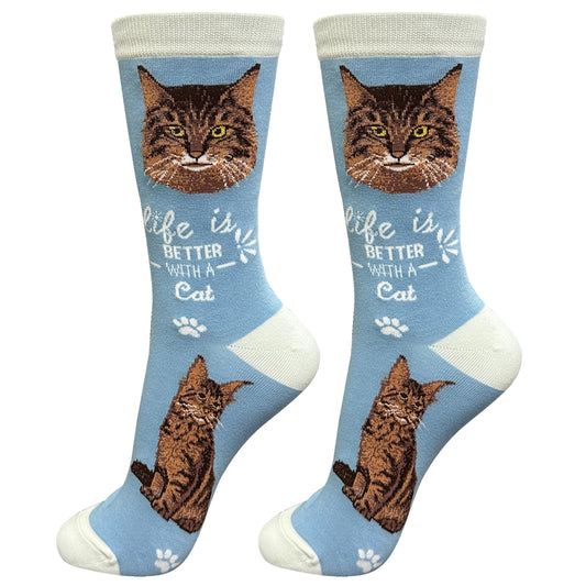 Maine Coon Cat Lover Socks - One Size fits most- Unisex - Premium Quality