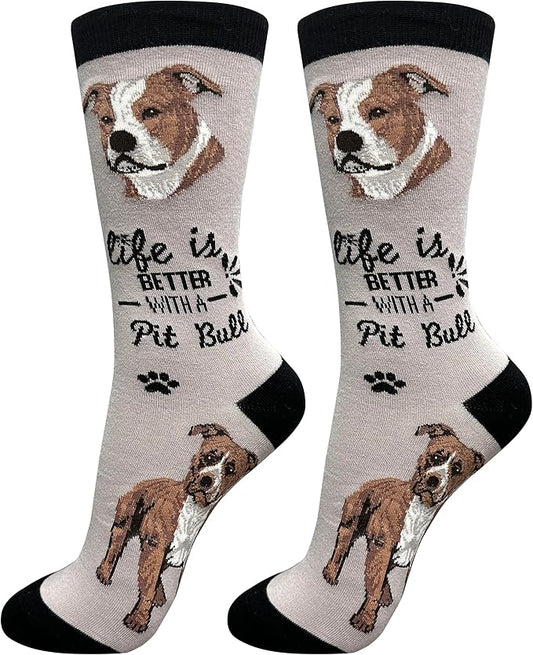 Pitbull Dog lovers Socks ,All Season ,one Size fits most, Unisex, premium Quality