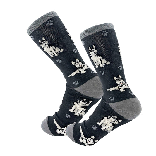 Siberian Husky Pet Lover Socks - All Season - One Size Fits Most - Unisex– Cat and Dog Gifts