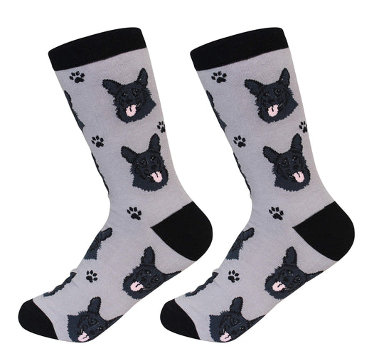 Black German Shepherd Pet lovers Socks - Fun Unisex One Size Fits most