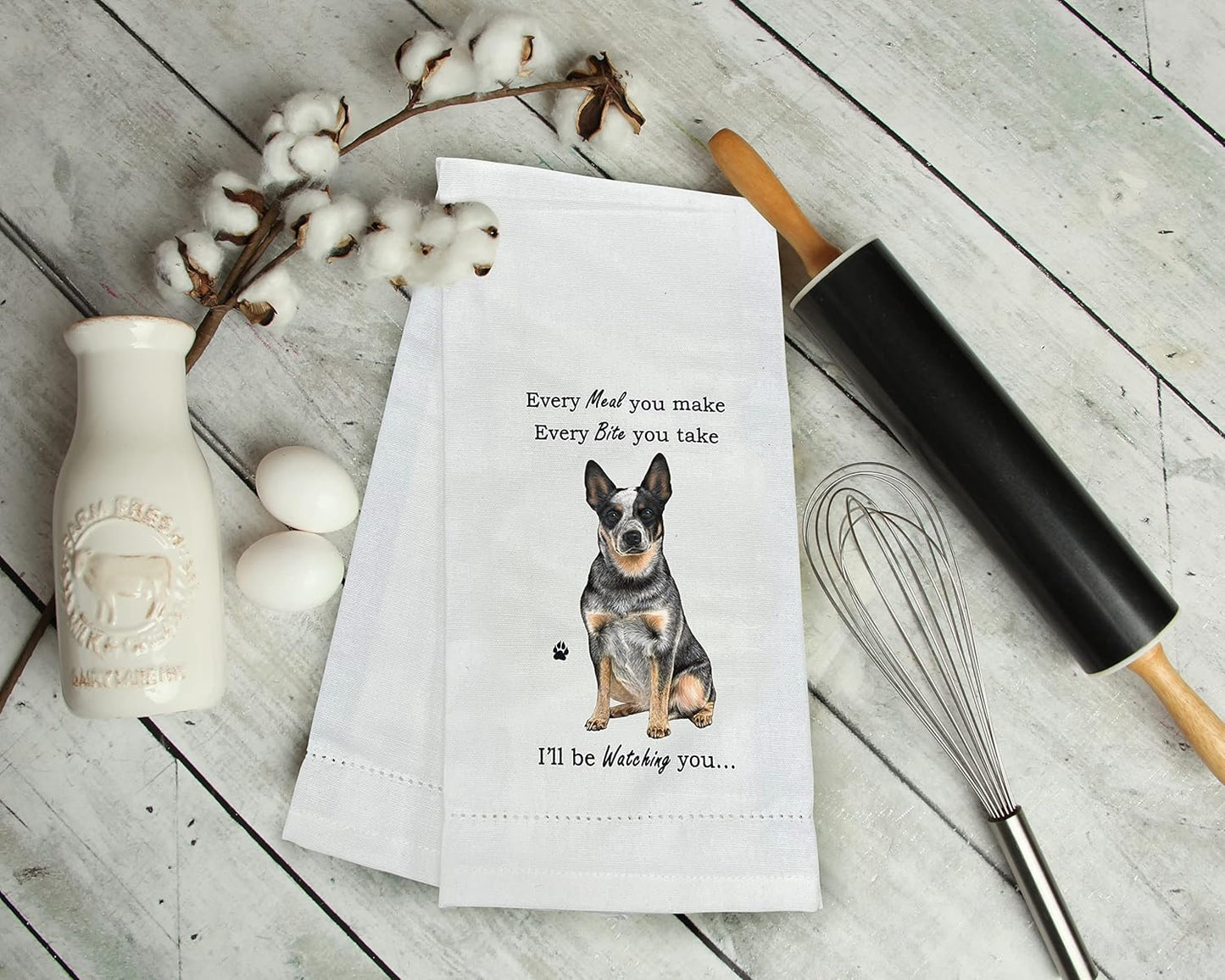 Australian Cattle Dog Pet Lovers Kitchen Towel-Tea Towel 100% Cotton