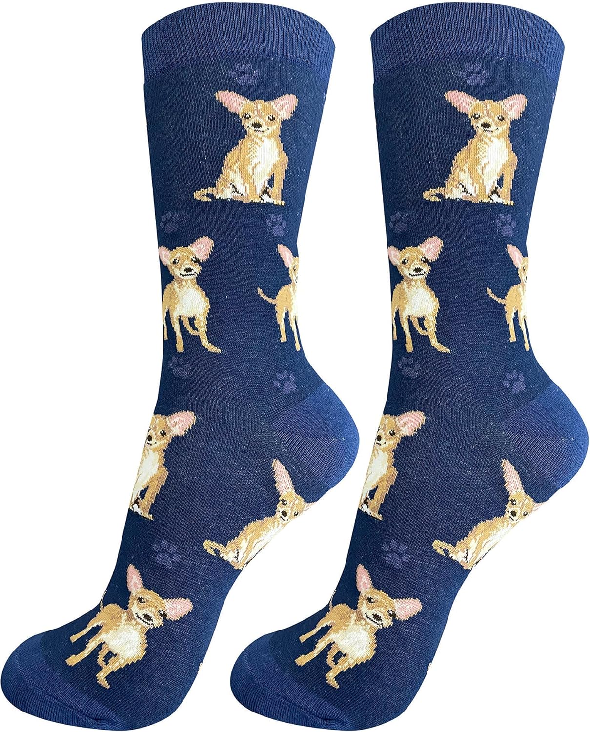 Chihuahua Tan Fawn Dog Lover Socks - All Season - One Size Fits Most – Unisex
