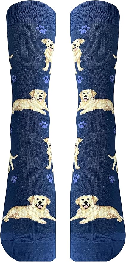 Yellow lab Lover Socks - All Season - One Size Fits Most - For Women And Men – Dog Gifts (Yellow Labrador)
