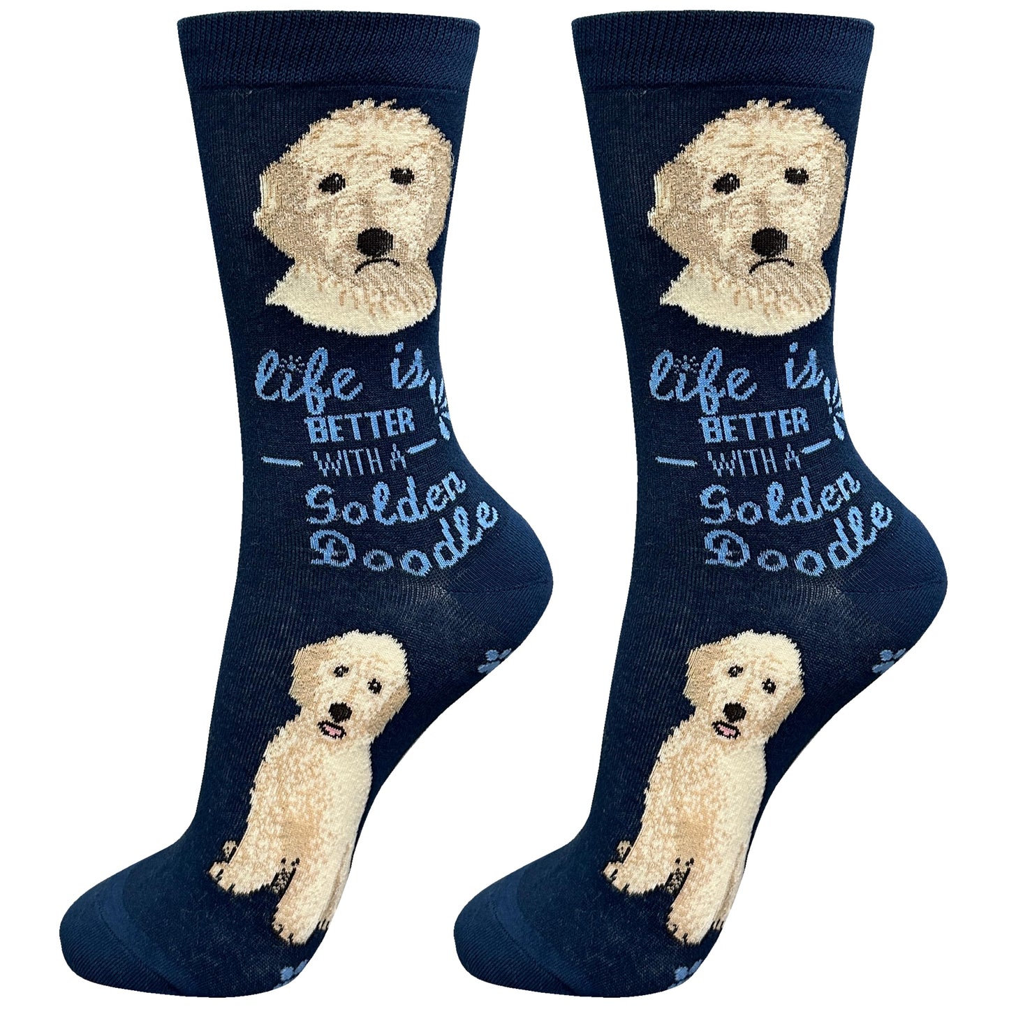 Goldendoodle  Pet Lover Socks - Dog Socks - Pet Lover Gifts - Cute Crew Socks - Unisex -Novelty Socks