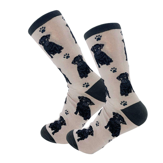 Black pug Pet Lover Socks - All Season - One Size Fits Most - Unisex