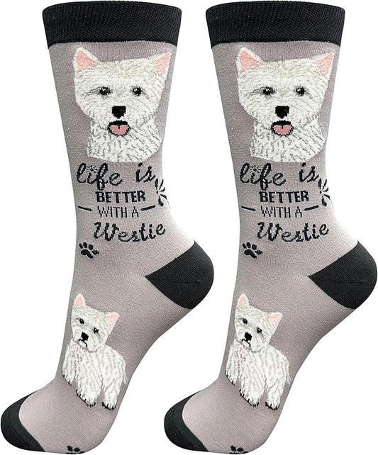 Westie Dog Lovers Socks - All Season - One Size Fits Most - Unisex,Premium Quality