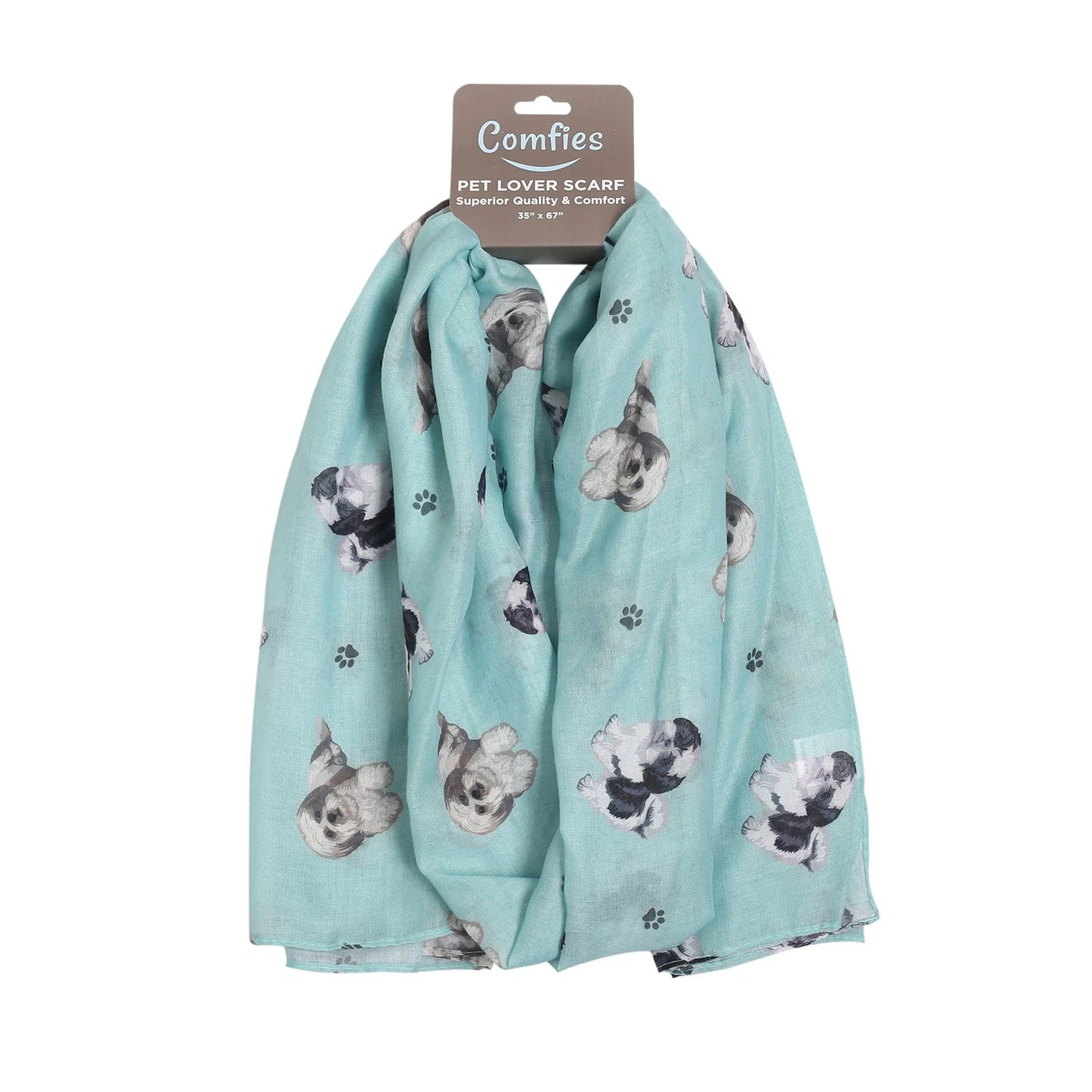 Shih Tzu Lover Scarf - All-year-round scarf- Lightweight material- Wrap scarf - Gifts for pet lovers - Comfortable and Soft